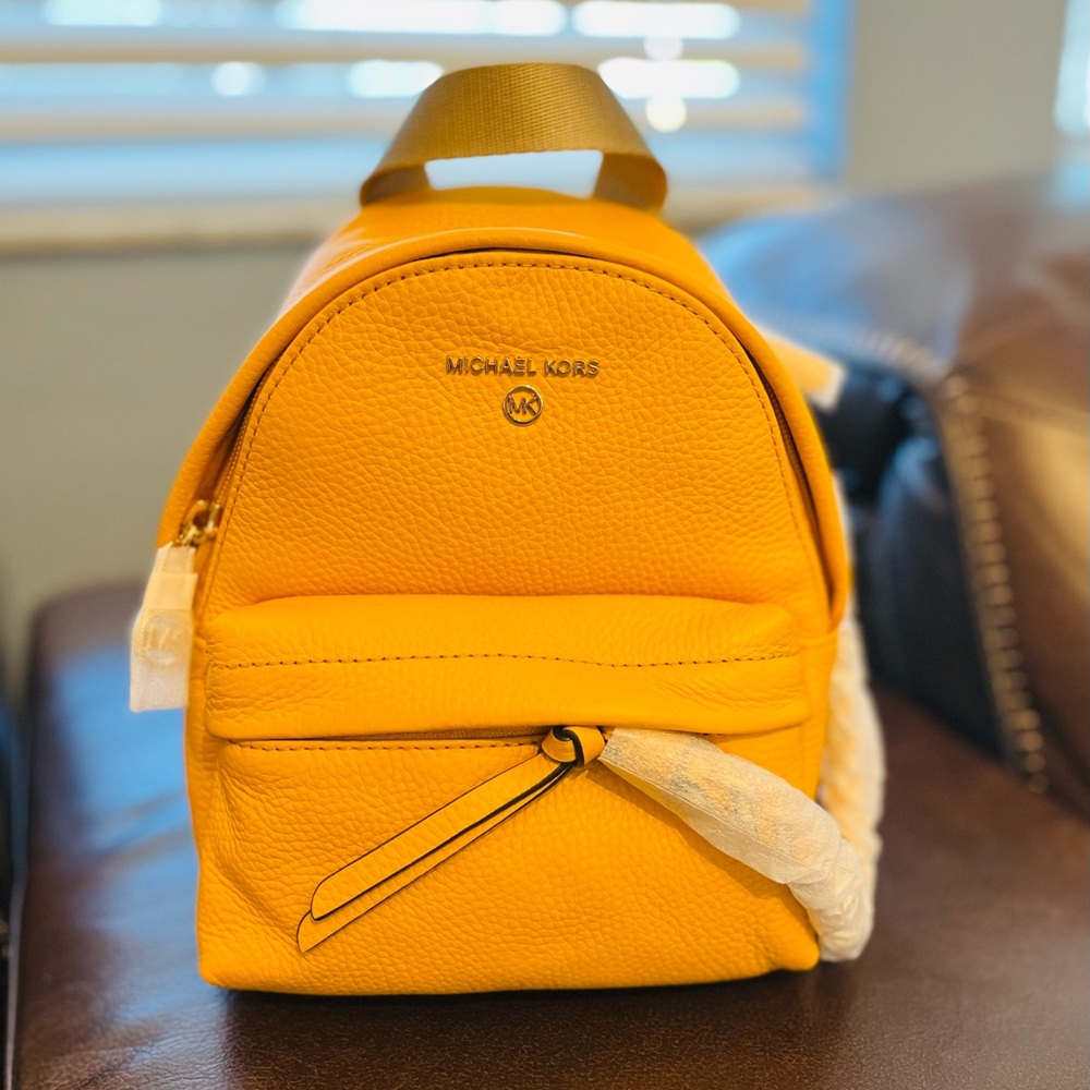 Michael Kors Yellow Backpack